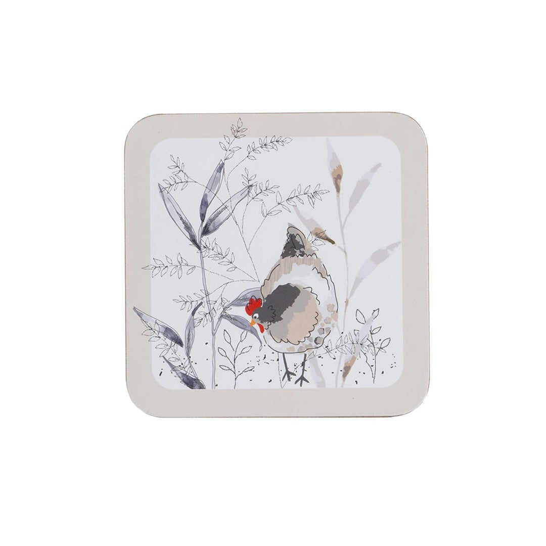 Price & Kensington Country Hens Cork Coasters