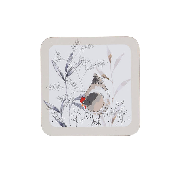 Price & Kensington Country Hens Cork Coasters