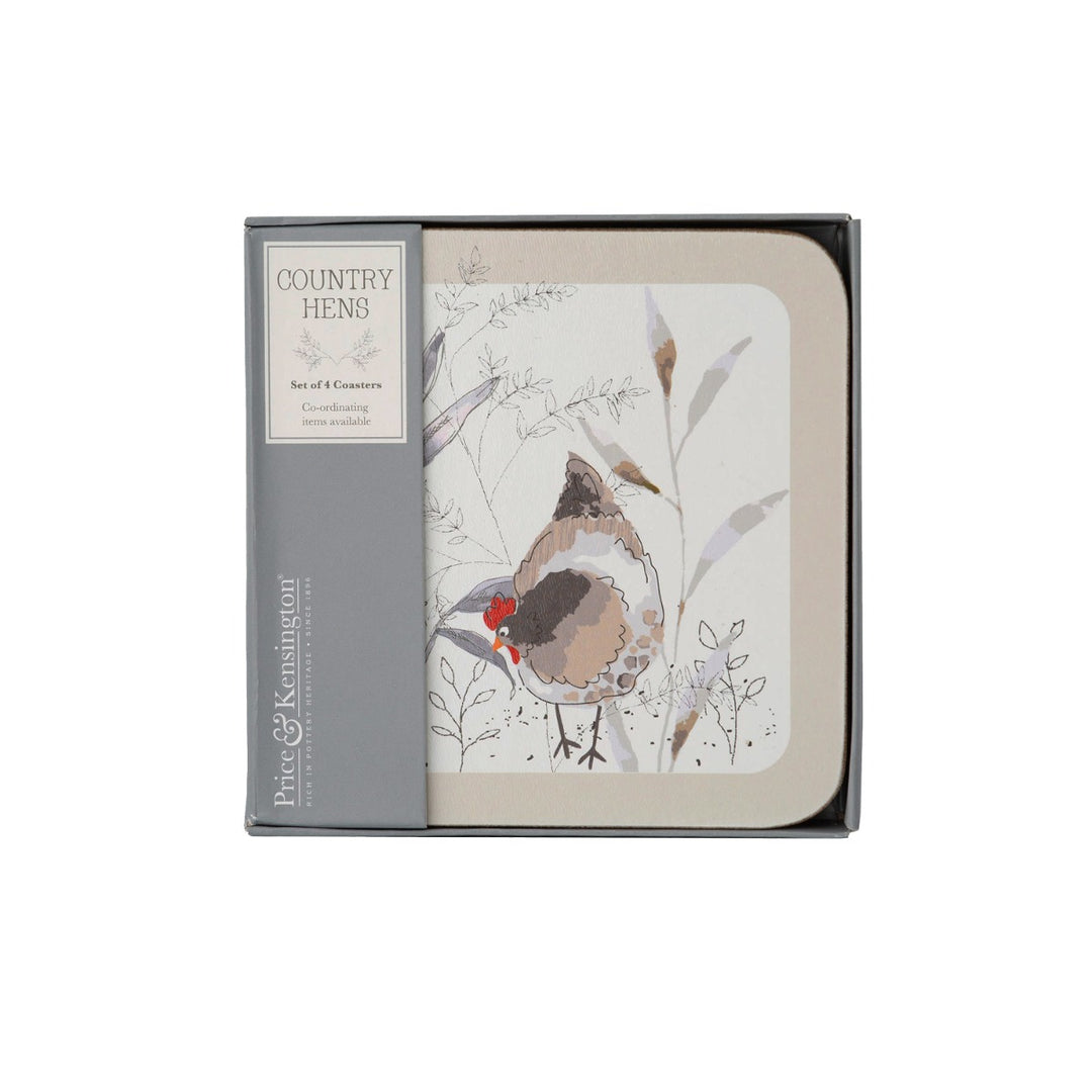 Price & Kensington Country Hens Cork Coasters