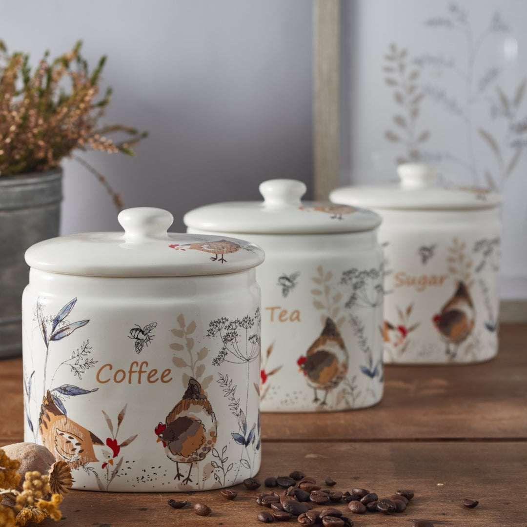 Price & Kensington Country Hens Coffee Jar