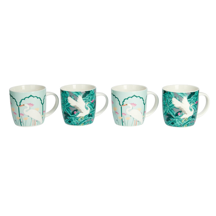 KitchenCraft Exotic Crane Barrel Mug Set