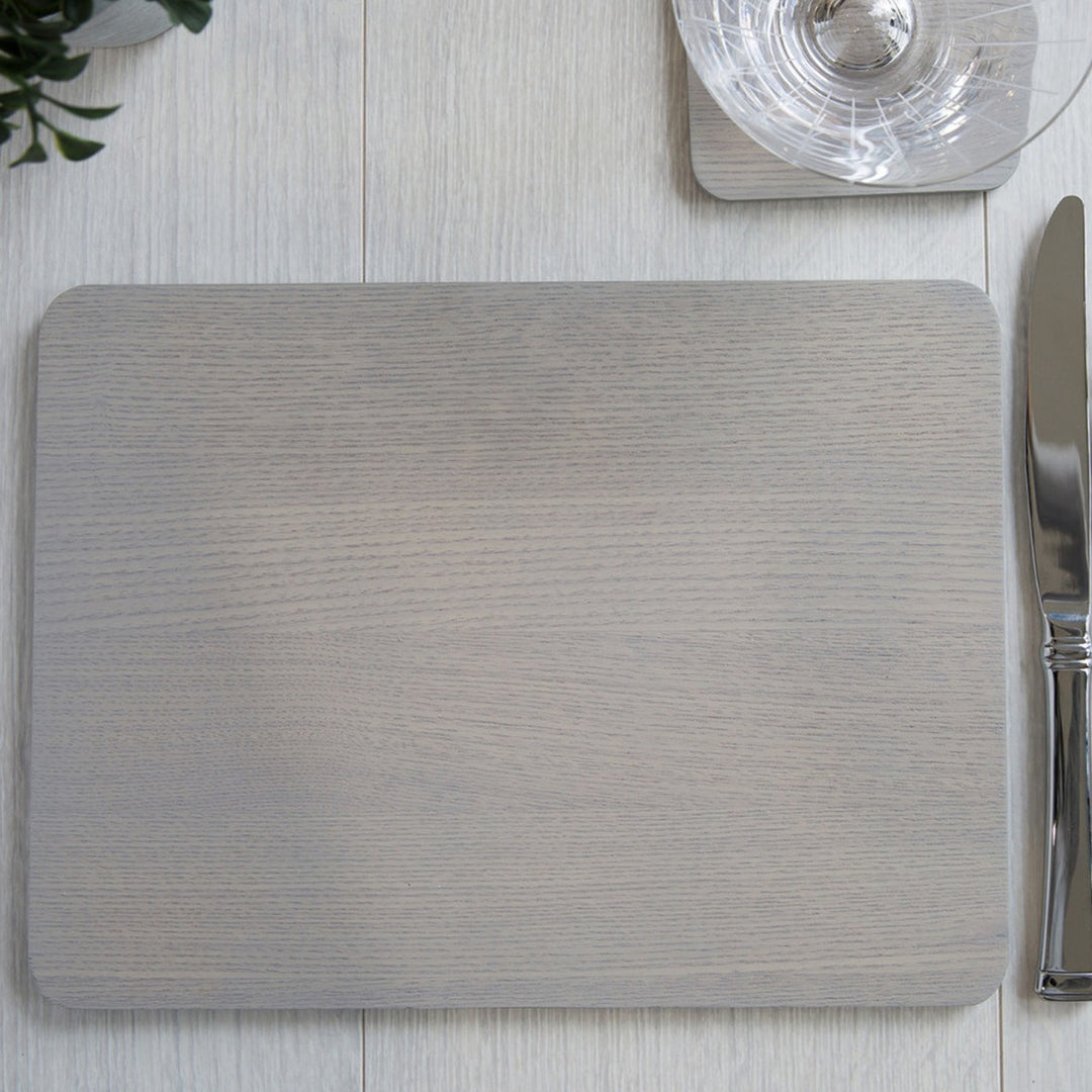 Creative Tops Grey Natural Wood Veneer Placemats