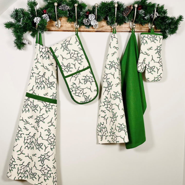 Dexam RHS Ivory Mistletoe Double Oven Glove