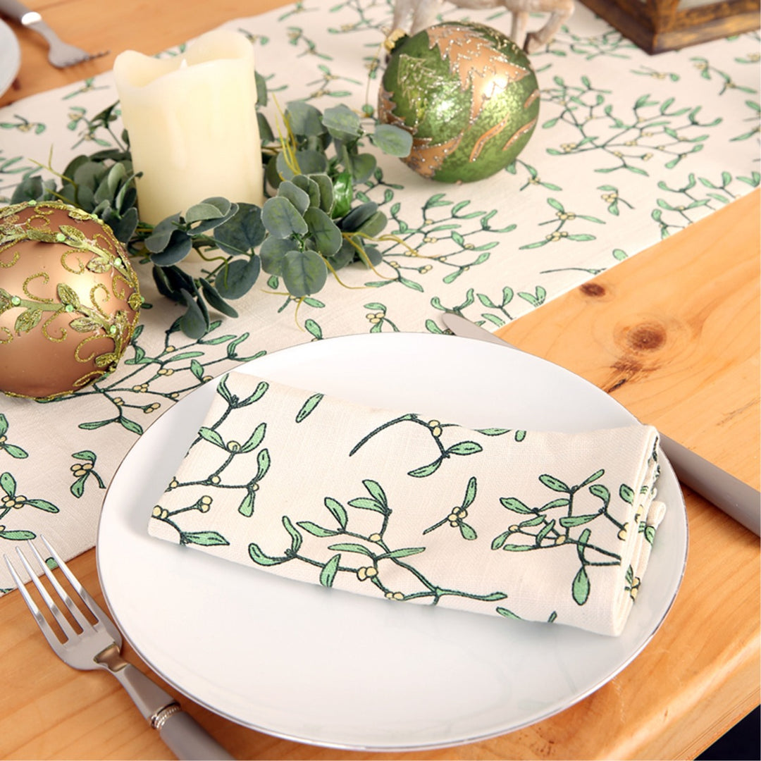 Dexam RHS Ivory Mistletoe Napkins - Set of 4