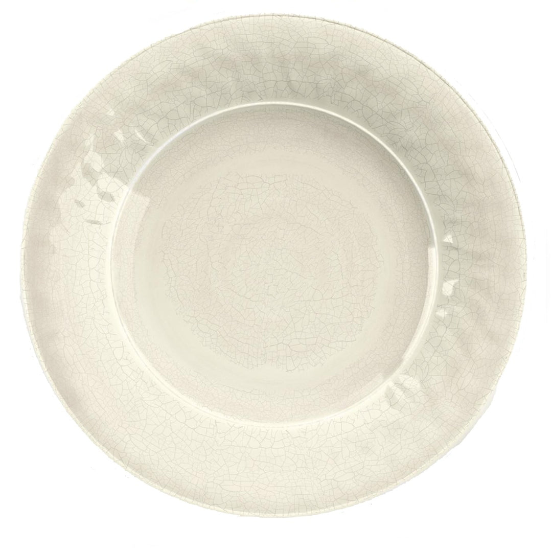 Crackle Cream Melamine Dinnerware Set
