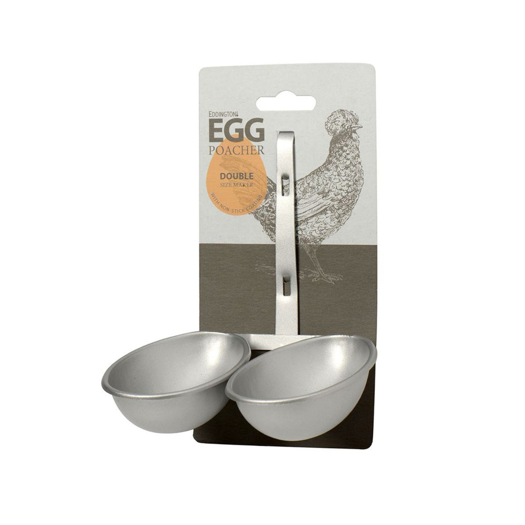 Eddingtons Double Egg Poacher - Silver