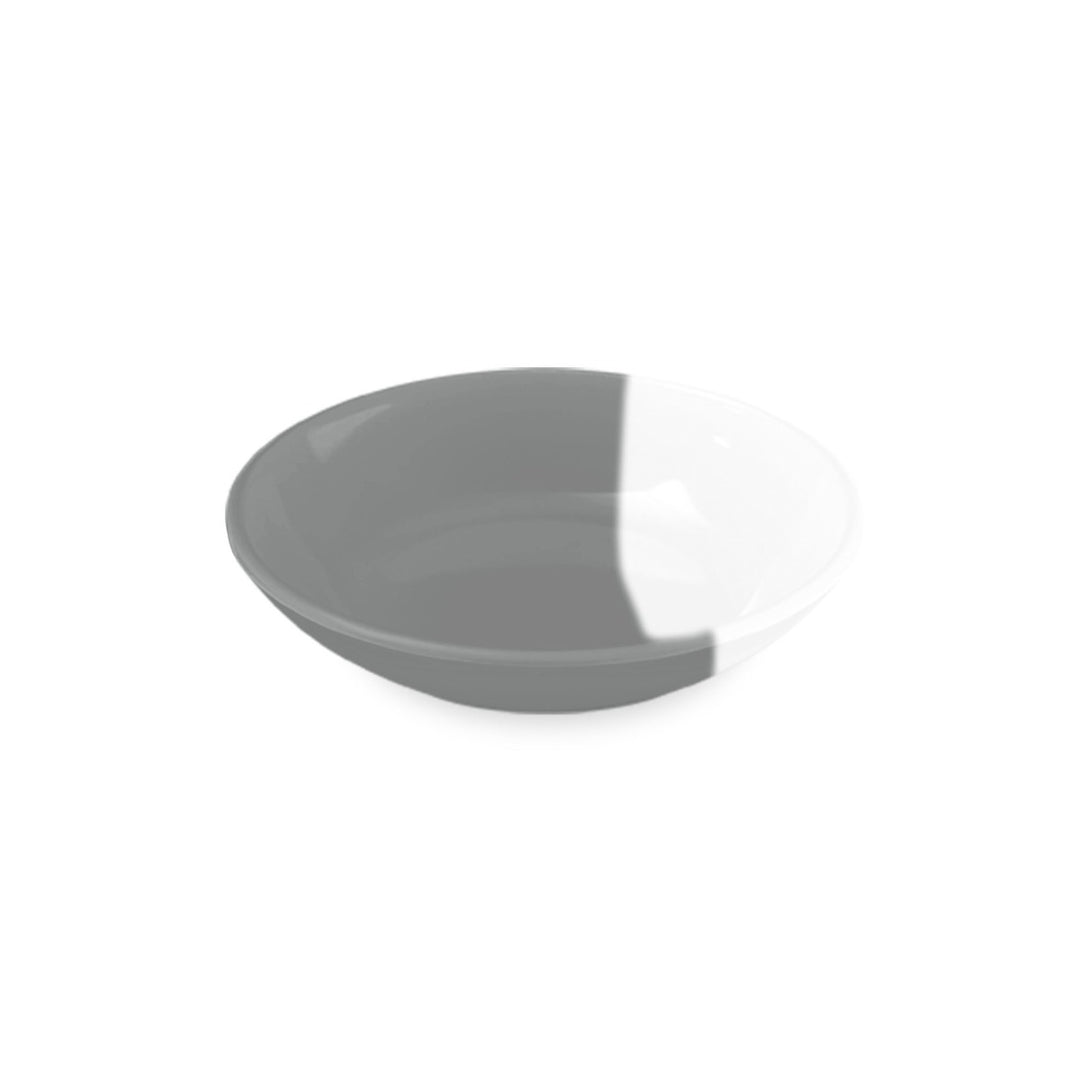 Grey & White Melamine Pet Saucer