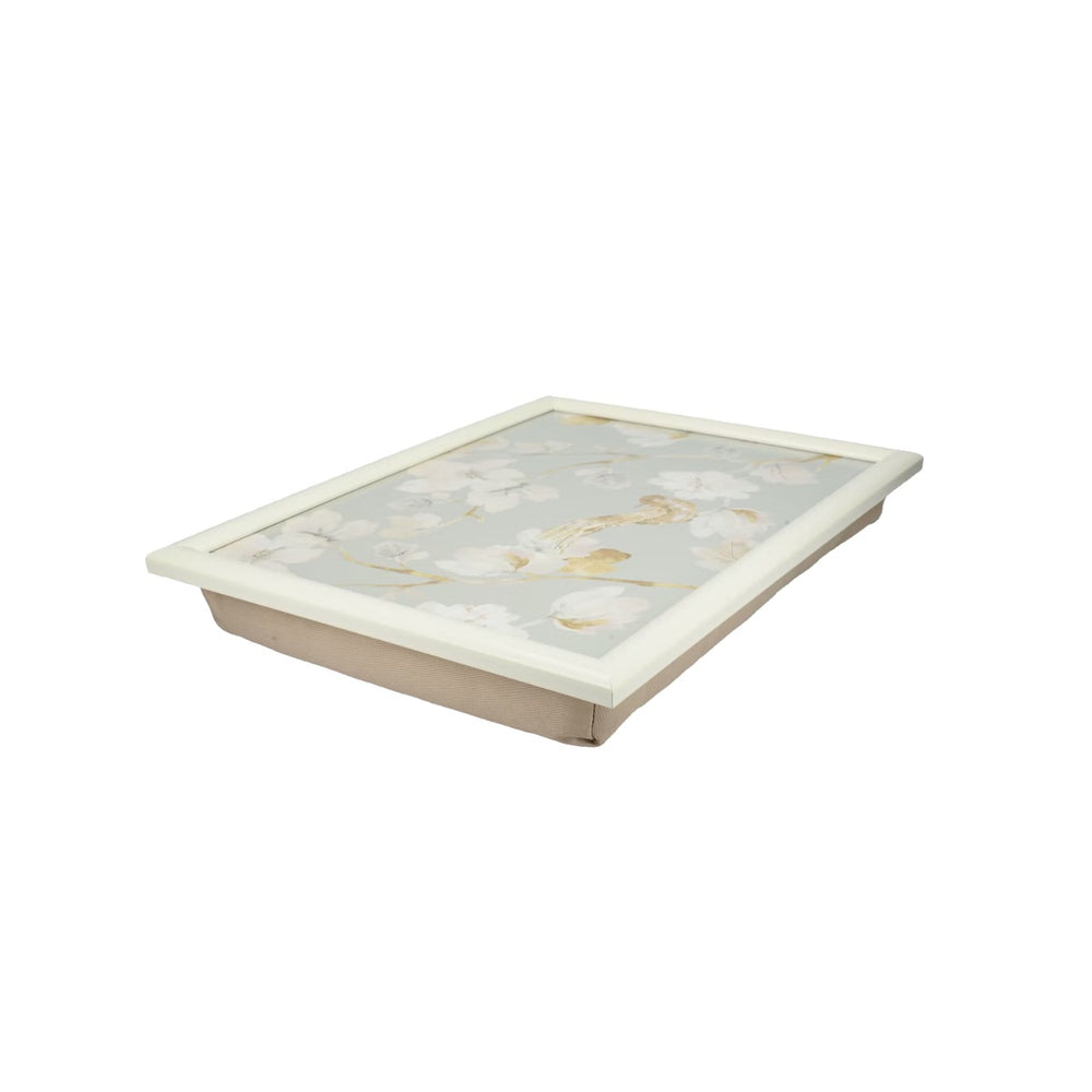  with a cream border and brown cushioned base