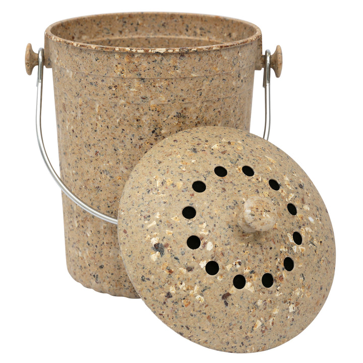 Eddingtons Brown Natural Fibre Compost Pail