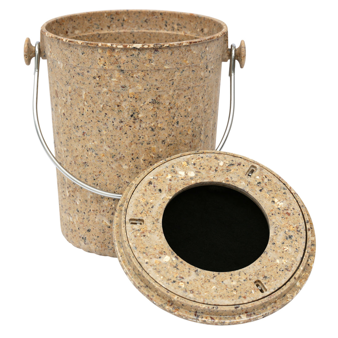 Eddingtons Brown Natural Fibre Compost Pail