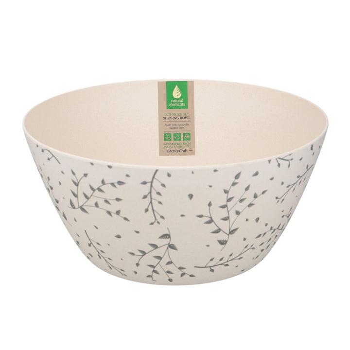  featuring a moss green foliage print on a cream background.