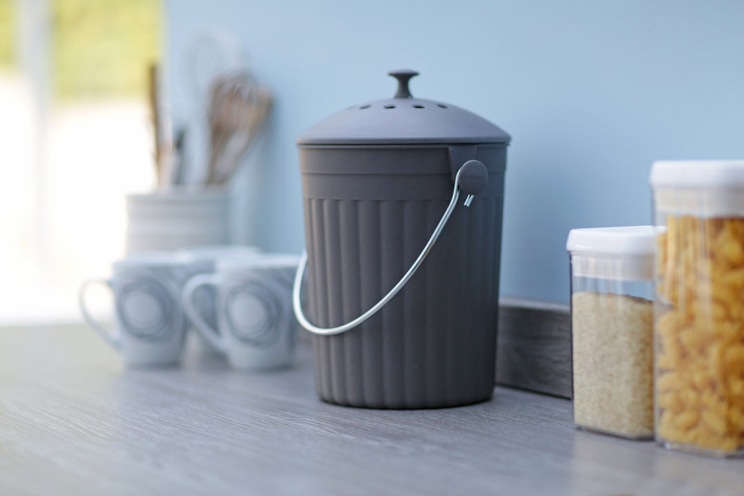 Eddingtons Slate Grey Bamboo Fibre Compost Pail
