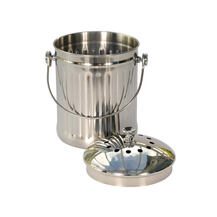 Eddingtons Polished Steel Compost Caddy
