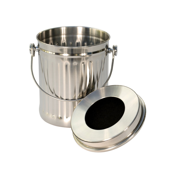 Eddingtons Polished Steel Compost Caddy