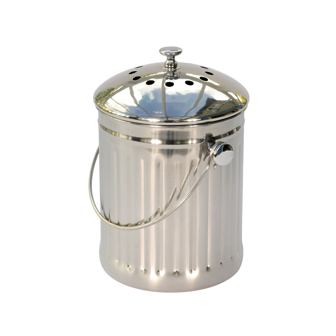Eddingtons Polished Steel Compost Caddy