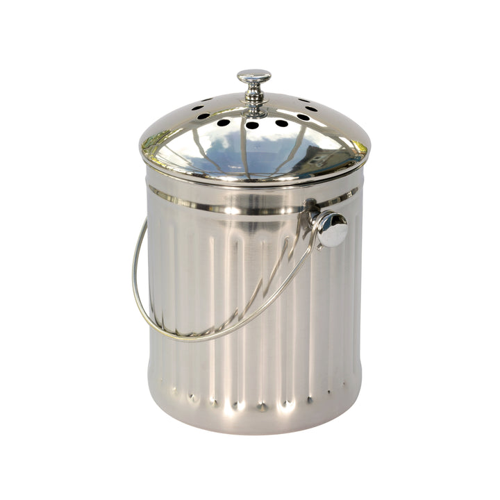 Eddingtons Polished Steel Compost Caddy