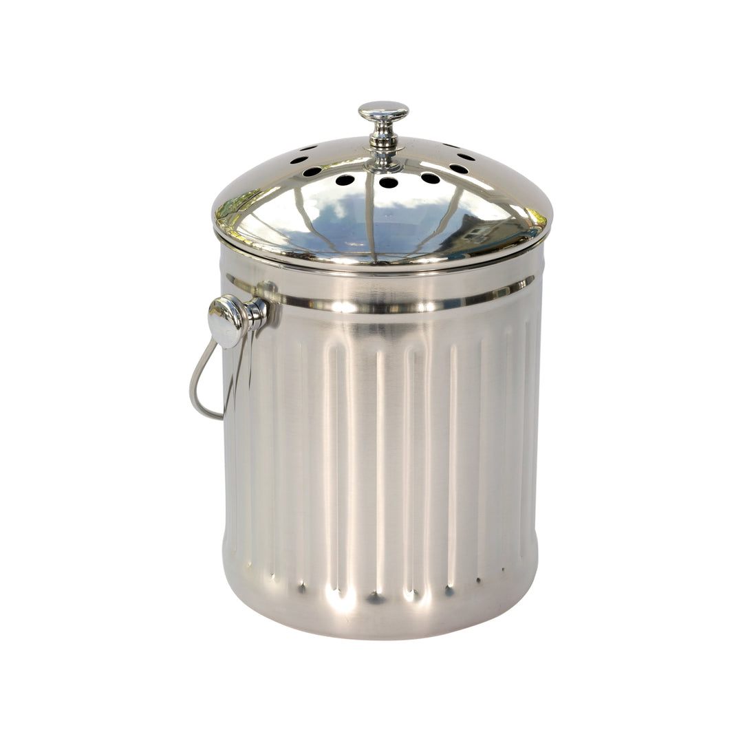Eddingtons Polished Steel Compost Caddy