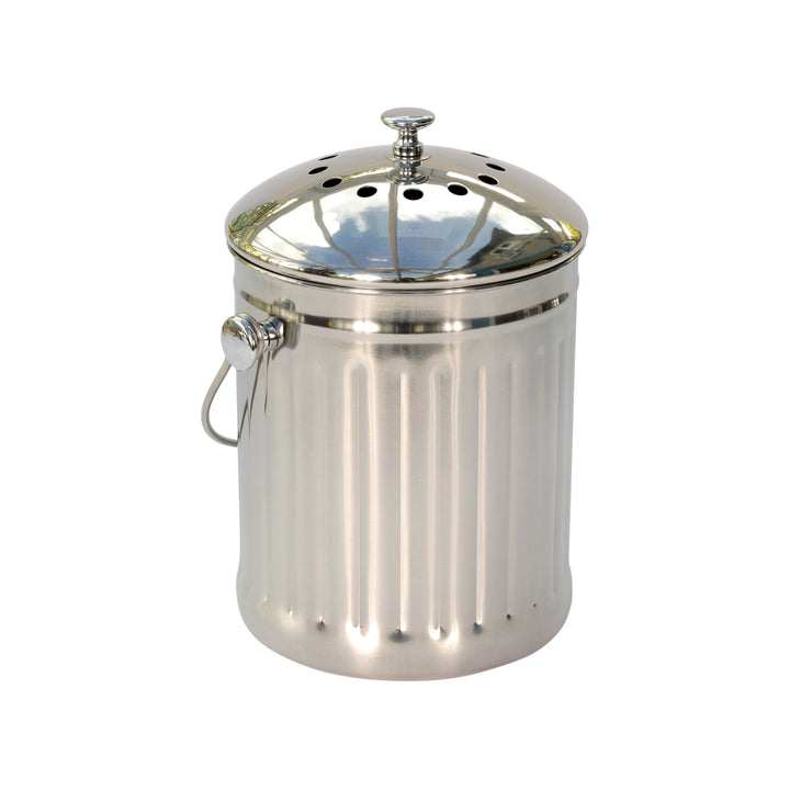 Eddingtons Polished Steel Compost Caddy