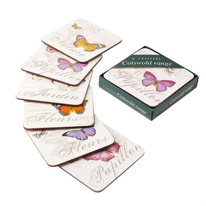 Stow Green Butterfly Cork Coasters