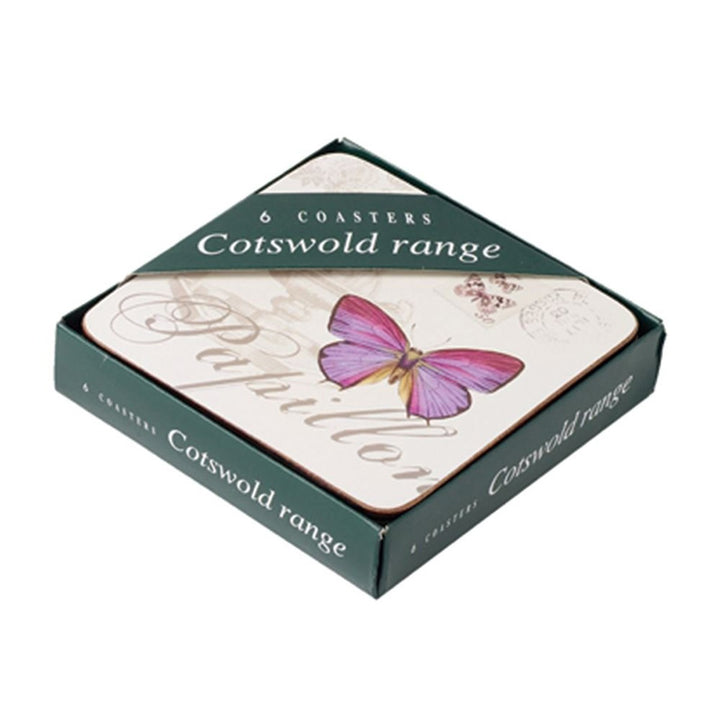 Stow Green Butterfly Cork Coasters