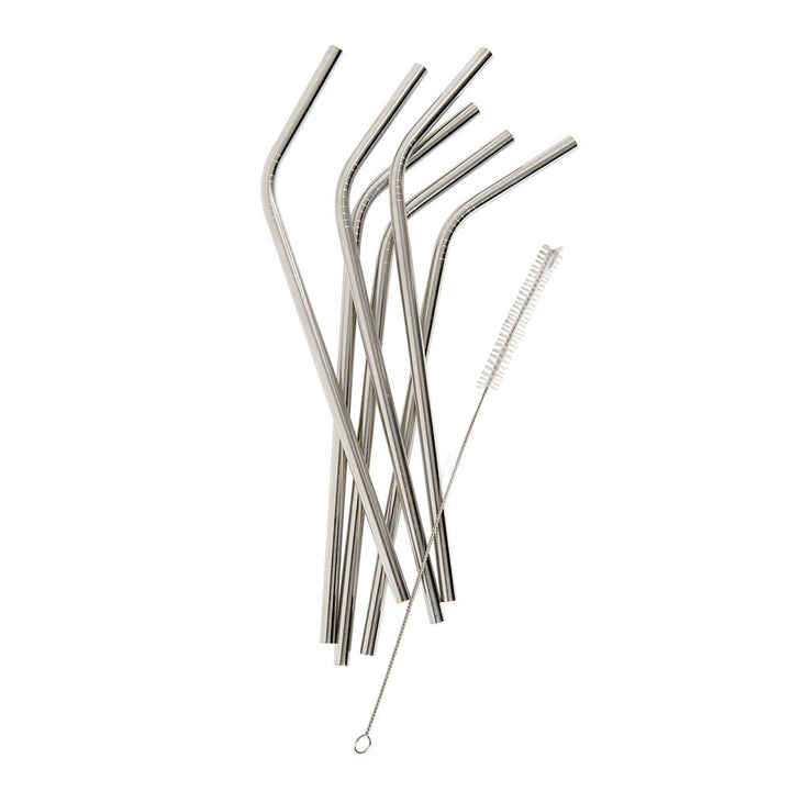 Top Gourmet Drinking Straws & Cleaning Brush Set