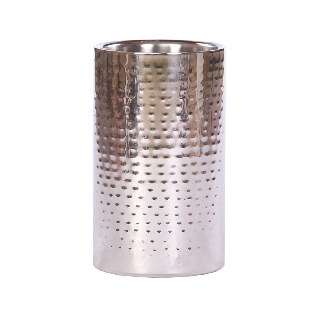 Epicurean Elegant Silver Hammered Wine Cooler