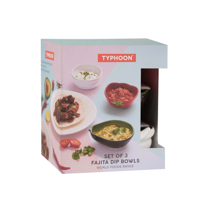 Typhoon World Foods Fajita Dip Bowls Set