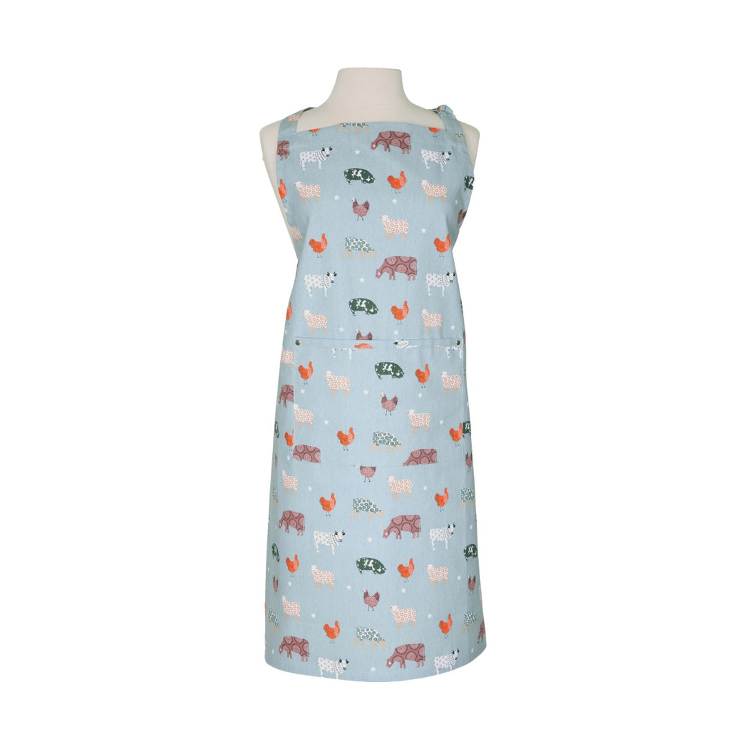 Dexam Blue Farmyard Apron