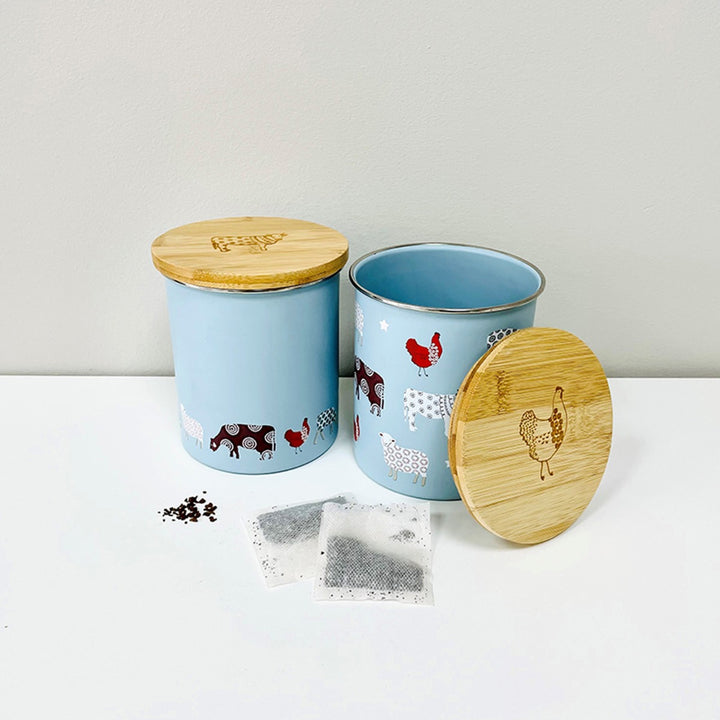 Dexam Blue Farmyard Storage Jar - 2 Designs