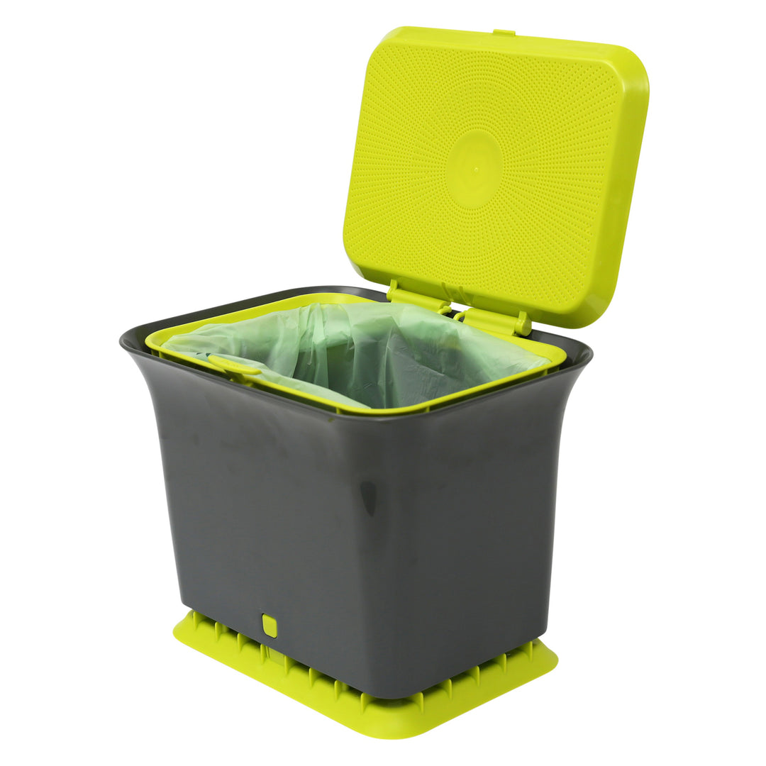 Full Circle Slate & Green Odour-Free Compost Collector