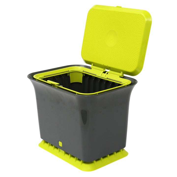 Full Circle Slate & Green Odour-Free Compost Collector