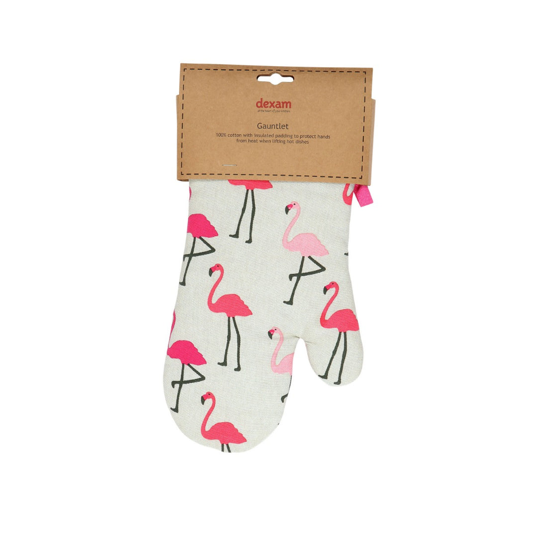 Dexam Pink Flamingo Oven Gauntlet