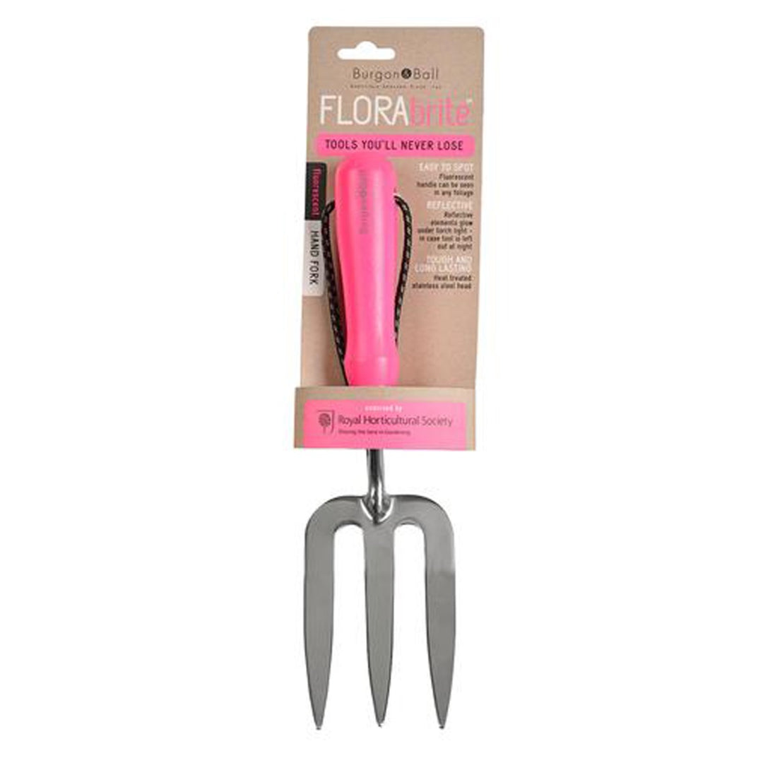 Burgon & Ball FloraBrite Hand Fork - Pink