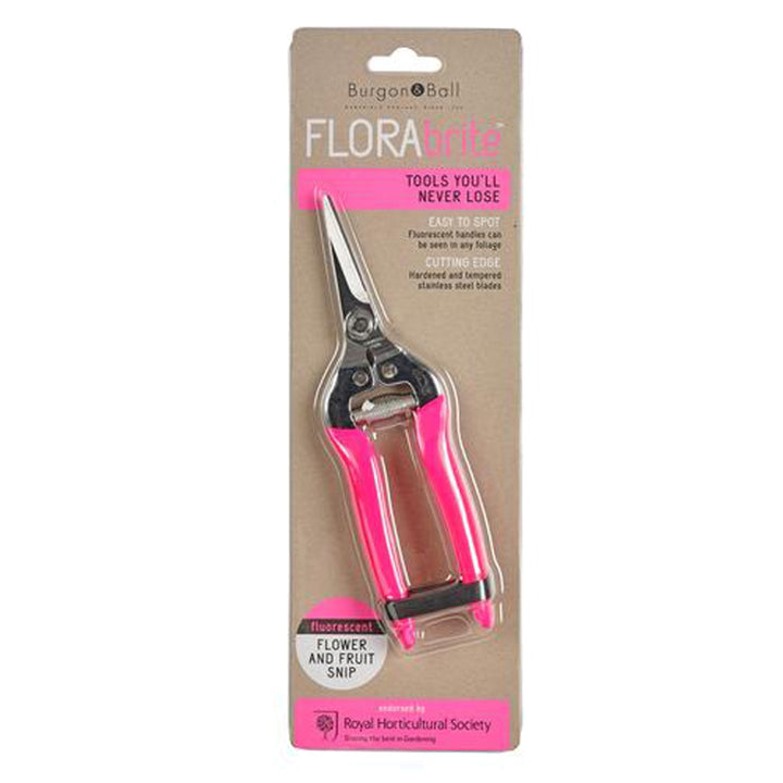 Burgon & Ball FloraBrite Flower Snip - Pink