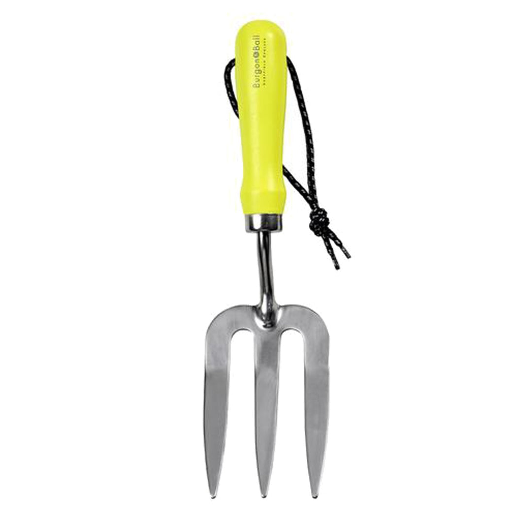 Burgon & Ball FloraBrite Hand Fork - Yellow