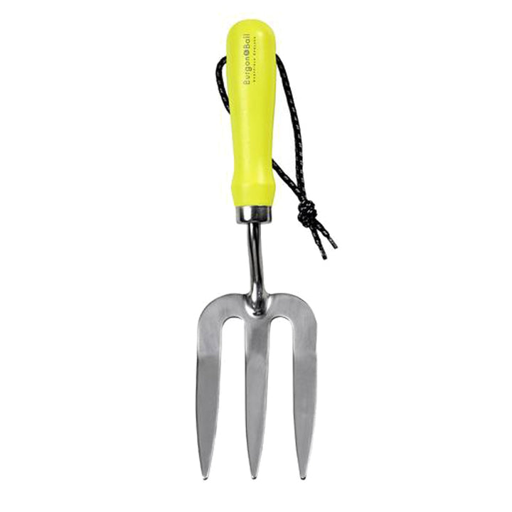Burgon & Ball FloraBrite Hand Fork - Yellow
