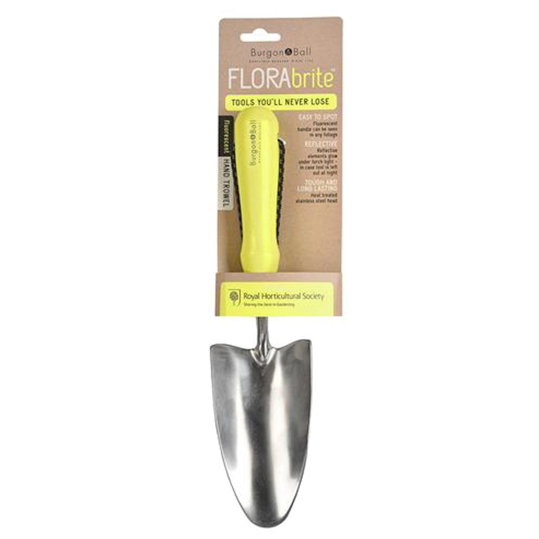 Burgon & Ball FloraBrite Hand Trowel - Yellow