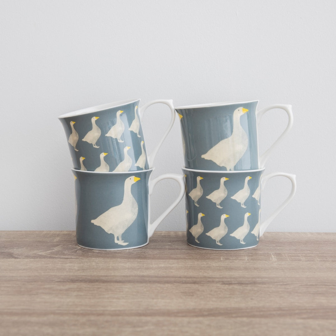 KitchenCraft Geese Fluted Mug Set