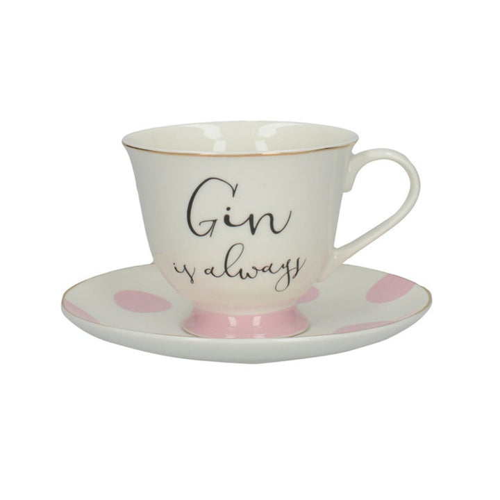 Ava & I Cup & Saucer Gift Set - Gin & Tonic