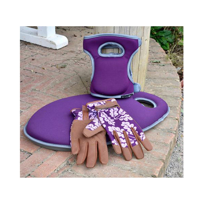Burgon & Ball 'Love The Glove' Plum Oak Leaf Gardening Gloves - 2 Sizes