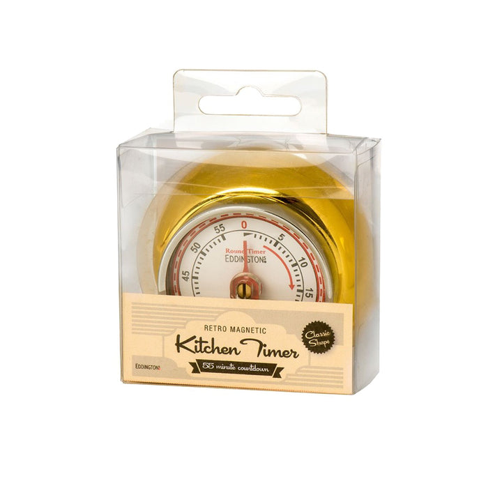 Eddingtons Retro Magnetic Timer -  Gold