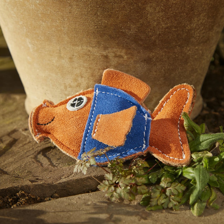 Green & Wilds Eco Dog Toy - Goldie the Goldfish