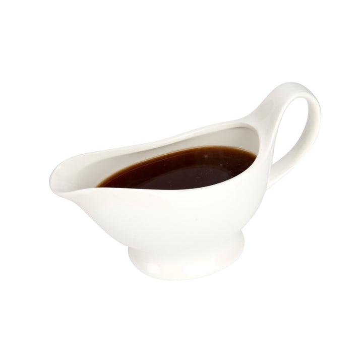 Large white gravy jug for Sunday roast dinners