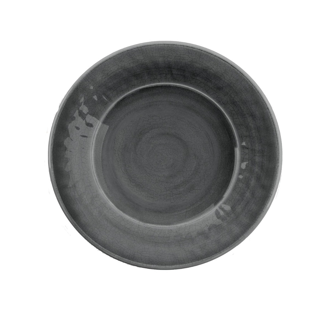 Crackle Grey Melamine Dinner & Side Plate Set