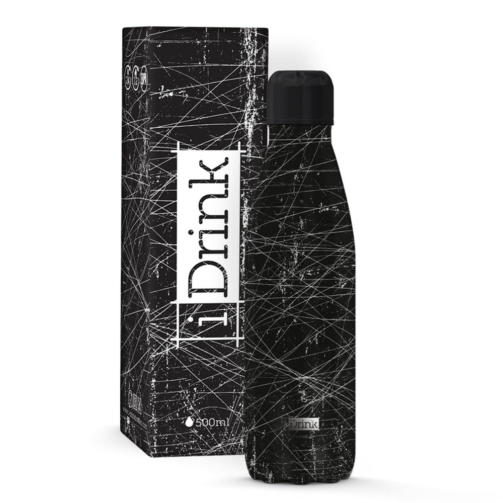 500ml insulated bottle with grunge style 