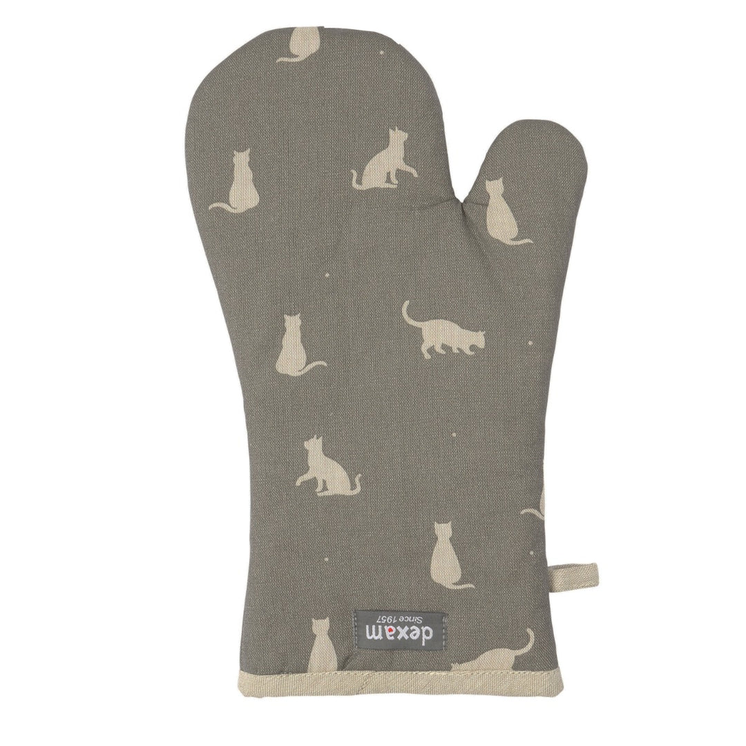 Dexam Happy Cats Oven Gauntlet - Stone