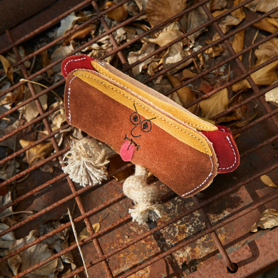 Green & Wilds Eco Dog Toy - Harry the Hot Dog