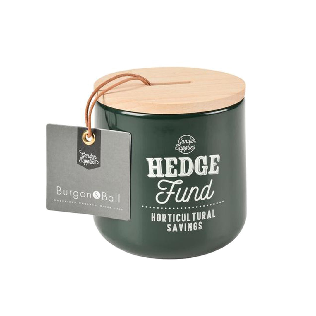 Burgon & Ball Hedge Fund Money Box - Frog Green