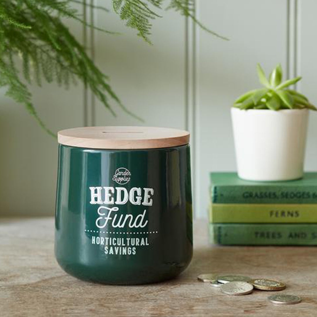 Burgon & Ball Hedge Fund Money Box - Frog Green