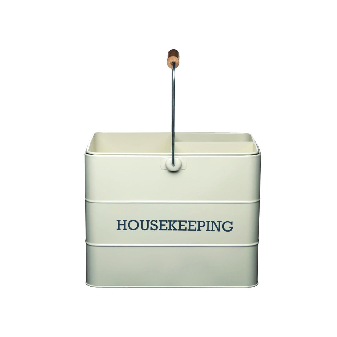 Living Nostalgia Antique Cream Housekeeping Tin